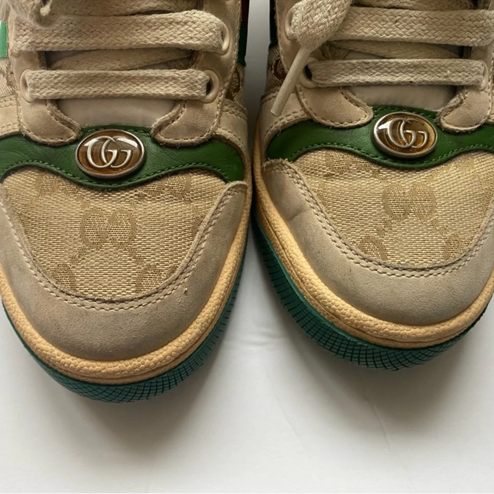 Gucci screener Sneakers with Red and Green Accents - Picture 3 of 10